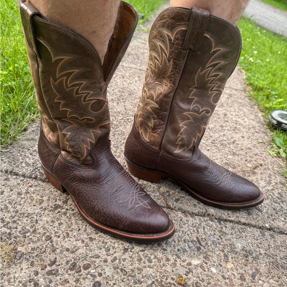 Tony Lama Brown Cowboy Western Boots